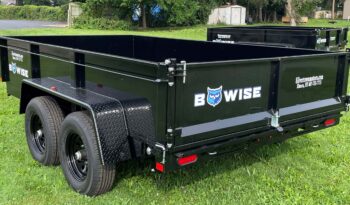 2023 BWISE/BRI-MAR 7×12-9,990 GVW DUMP TRAILER COMBO GATE, RAMPS & D-RINGS (DT712LP-LE-10) full