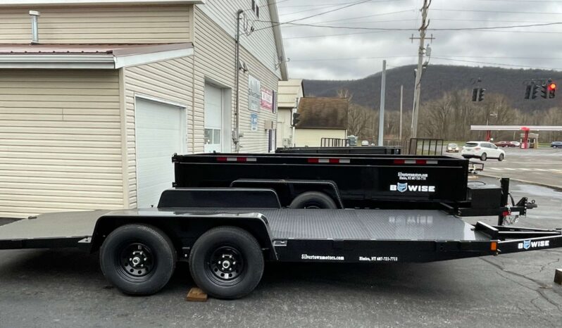 2024 BWISE/BRI-MAR 82″ x 18′ CAR TRAILER-9,990 GVW FULL DECK ELECTRIC BRAKES AND ADJUSTABLE RAMPS (CH18-10FULL) full