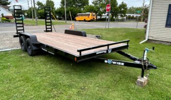 2024 BWISE/BRI-MAR 84″ x 18′ EQUIPMENT TRAILER-9,990 GVW ELECTRIC BRAKES AND ADJUSTABLE RAMPS (EH18-10ELE) full