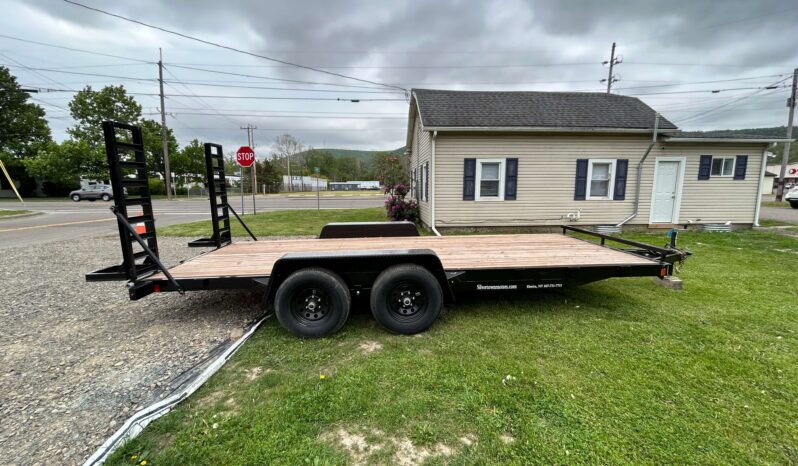 2024 BWISE/BRI-MAR 84″ x 18′ EQUIPMENT TRAILER-9,990 GVW ELECTRIC BRAKES AND ADJUSTABLE RAMPS (EH18-10ELE) full