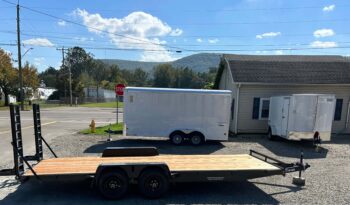 2024 BWISE/BRI-MAR 84″ x 20′ EQUIPMENT TRAILER-9,990 GVW ELECTRIC BRAKES AND ADJUSTABLE RAMPS (EH20-10ELE) full