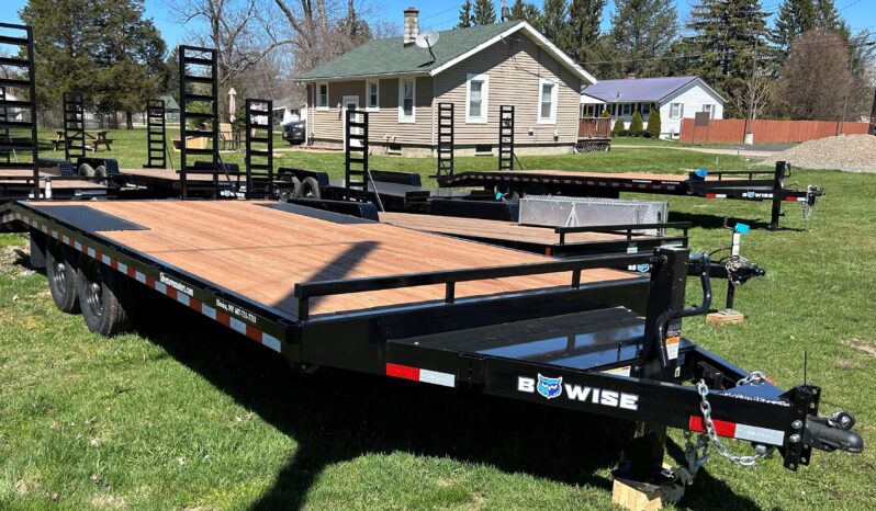 2024 BWISE/BRI-MAR 102″× 20′ DECK OVER EQUIPMENT TRAILER-14,000 GVW ELECTRIC BRAKES & ADJUSTABLE RAMPS(EH820-14) full