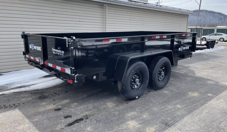 2023 BWISE/BRI-MAR 7×14-14,000 GVW DUMP TRAILER, COMBO GATE, RAMPS & D-RINGS (DT714LP-LE-14) full