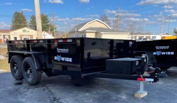 2023 BWISE/BRI-MAR 7×12-12,000 GVW DUMP TRAILER, COMBO GATE, RAMPS & D-RINGS (DT712LP-LE-12) full