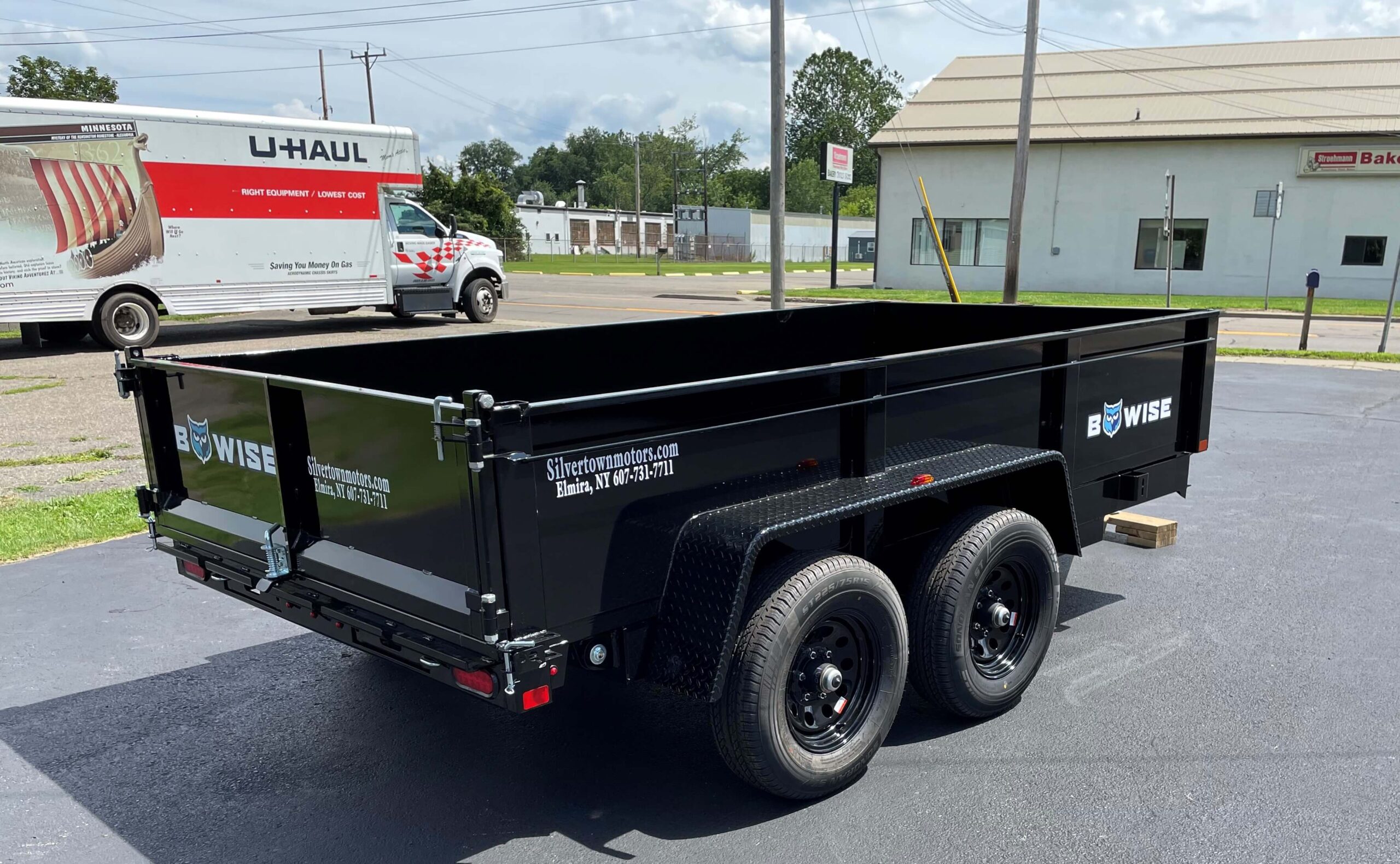 6x12 Dump Trailer - Combo Gate, Ramps & D-Rings