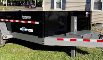 2023 BWISE/BRI-MAR 7×14-15,400 GVW EQUIPMENT TRAILER, COMBO GATE, RAMPS & D-RINGS (DLP14-15) full