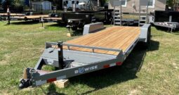 2024 BWISE/BRI-MAR 82″ x 18′ EQUIPMENT TRAILER-12,000 GVW ELECTRIC BRAKES AND ADJUSTABLE RAMPS (EH18-12)