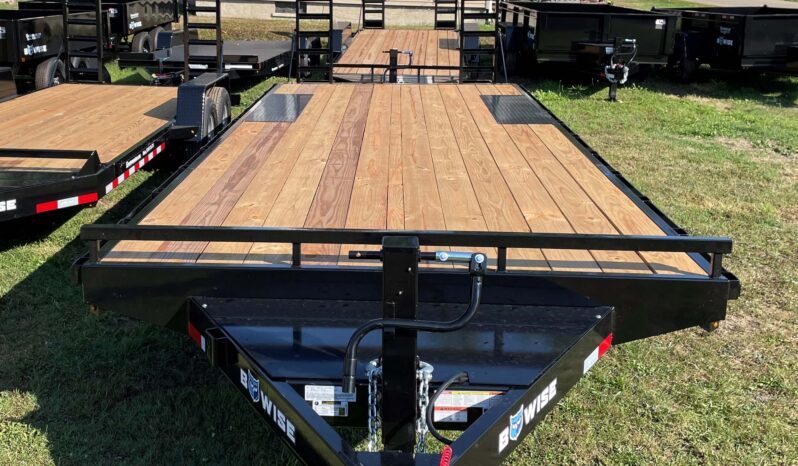 2024 BWISE/BRI-MAR 102″ x 24′ DECK OVER EQUIPMENT TRAILER-14,000 GVW, 16″ REAR WHEELS, ELECTRIC BRAKES & ADJUSTABLE RAMPS (EH824-14) full