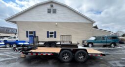 2026 BWISE 7×18 14K HYDRAULIC TILT TRAILER, ALUMINUM WHEELS, G-RATED TIRES (HT18-14)