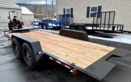 2026 BWISE 7×18 14K TILT TRAILER, HYDRAULIC, ALUMINUM WHEELS, G-RATED TIRES (HT18-14) full