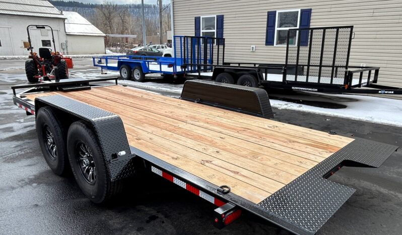 2026 BWISE 7×18 14K TILT TRAILER, HYDRAULIC, ALUMINUM WHEELS, G-RATED TIRES (HT18-14) full