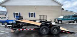2026 BWISE 7×18 14K HYDRAULIC TILT TRAILER, ALUMINUM WHEELS, G-RATED TIRES (HT18-14)