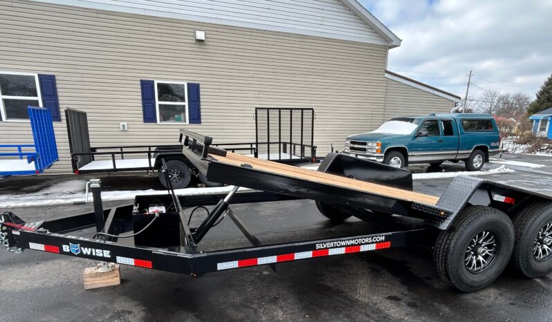 2026 BWISE 7×18 14K TILT TRAILER, HYDRAULIC, ALUMINUM WHEELS, G-RATED TIRES (HT18-14) full