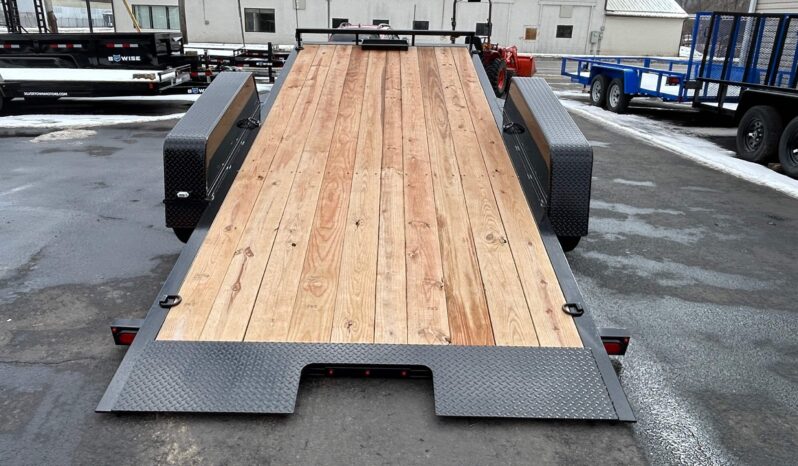 2026 BWISE 7×18 14K TILT TRAILER, HYDRAULIC, ALUMINUM WHEELS, G-RATED TIRES (HT18-14) full