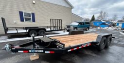 2026 BWISE 7×18 14K HYDRAULIC TILT TRAILER, ALUMINUM WHEELS, G-RATED TIRES (HT18-14)