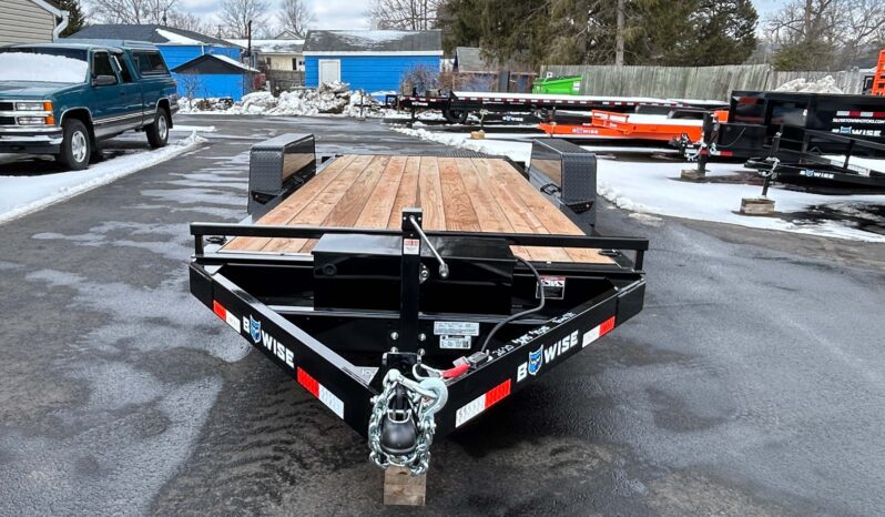 2026 BWISE 7×18 14K TILT TRAILER, HYDRAULIC, ALUMINUM WHEELS, G-RATED TIRES (HT18-14) full