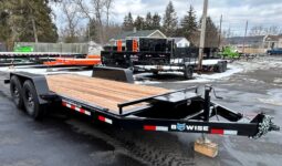 2026 BWISE 7×18 14K HYDRAULIC TILT TRAILER, ALUMINUM WHEELS, G-RATED TIRES (HT18-14)