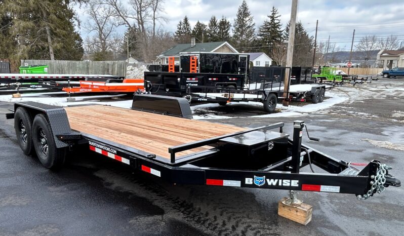2026 BWISE 7×18 14K TILT TRAILER, HYDRAULIC, ALUMINUM WHEELS, G-RATED TIRES (HT18-14) full