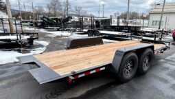 2026 BWISE 7×18 14K TILT TRAILER, HYDRAULIC, ALUMINUM WHEELS, G-RATED TIRES (HT18-14) full