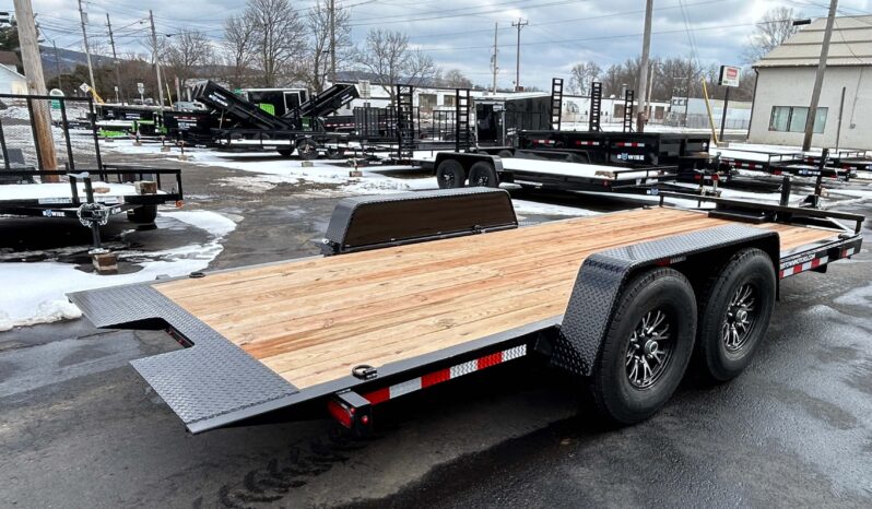 2026 BWISE 7×18 14K TILT TRAILER, HYDRAULIC, ALUMINUM WHEELS, G-RATED TIRES (HT18-14) full