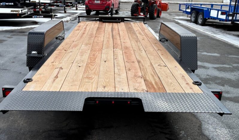 2026 BWISE 7×18 14K TILT TRAILER, HYDRAULIC, ALUMINUM WHEELS, G-RATED TIRES (HT18-14) full