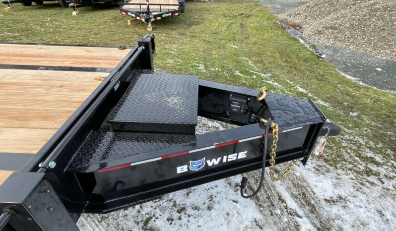 2023 BWISE/BRI-MAR 8.5×28-25,000 GVW EQUIPMENT TRAILER, DUAL REAR WHEELS & ELECTRIC BRAKES (EDB28-25) full