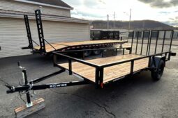 2026 BWISE/BRI-MAR 6’×14′ UTILITY LANDSCAPING TRAILER-2,990 GVW WITH SPLIT REAR GATE (UT-614) full
