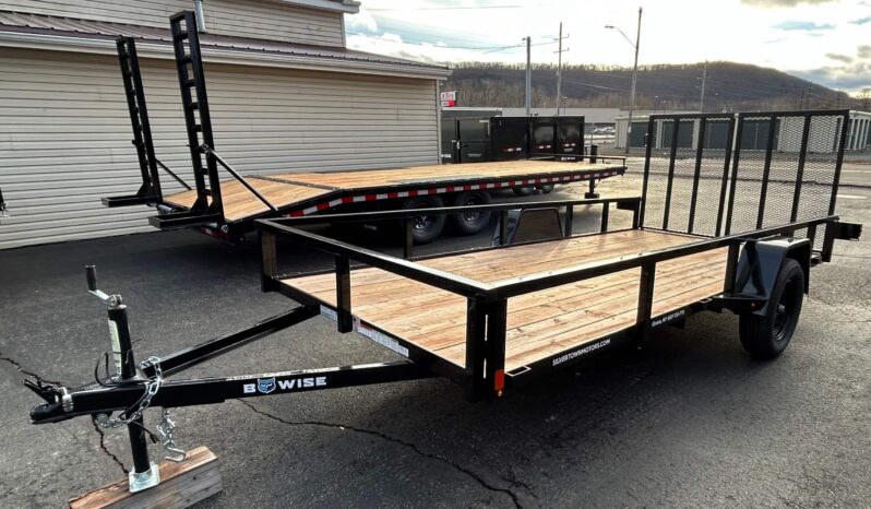 2026 BWISE/BRI-MAR 6’×14′ UTILITY LANDSCAPING TRAILER-2,990 GVW WITH SPLIT REAR GATE (UT-614) full