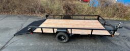 2026 BWISE/BRI-MAR 6’×14′ UTILITY LANDSCAPING TRAILER-2,990 GVW WITH SPLIT REAR GATE (UT-614) full
