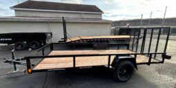 2026 BWISE/BRI-MAR 6’×14′ UTILITY LANDSCAPING TRAILER-2,990 GVW WITH SPLIT REAR GATE (UT-614) full