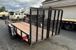 2026 BWISE/BRI-MAR 6’×14′ UTILITY LANDSCAPING TRAILER-2,990 GVW WITH SPLIT REAR GATE (UT-614) full