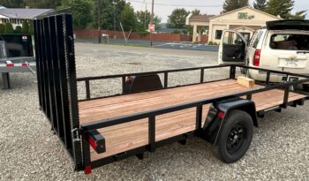 2025 BWISE/BRI-MAR 6’×14′ UTILITY LANDSCAPING TRAILER-2,990 GVW WITH SPLIT REAR GATE (UT-614) full