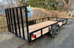 2026 BWISE/BRI-MAR 6’×14′ UTILITY LANDSCAPING TRAILER-2,990 GVW WITH SPLIT REAR GATE (UT-614) full