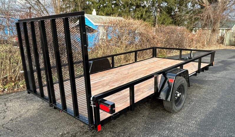 2026 BWISE/BRI-MAR 6’×14′ UTILITY LANDSCAPING TRAILER-2,990 GVW WITH SPLIT REAR GATE (UT-614) full
