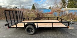 2026 BWISE/BRI-MAR 6’×14′ UTILITY LANDSCAPING TRAILER-2,990 GVW WITH SPLIT REAR GATE (UT-614) full