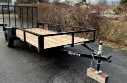 2026 BWISE/BRI-MAR 6’×14′ UTILITY LANDSCAPING TRAILER-2,990 GVW WITH SPLIT REAR GATE (UT-614) full