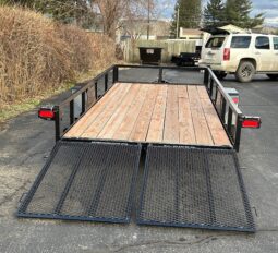 2026 BWISE/BRI-MAR 6’×14′ UTILITY LANDSCAPING TRAILER-2,990 GVW WITH SPLIT REAR GATE (UT-614) full