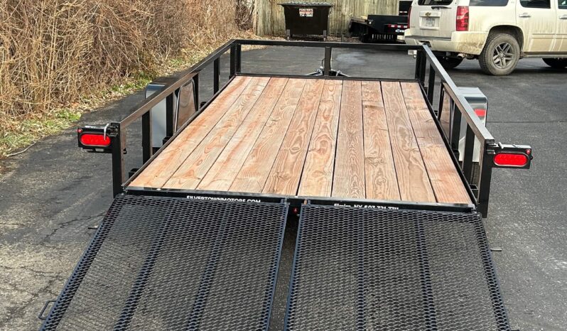 2026 BWISE/BRI-MAR 6’×14′ UTILITY LANDSCAPING TRAILER-2,990 GVW WITH SPLIT REAR GATE (UT-614) full