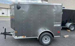 2026 Haulmark Passport Deluxe 5 x 8 Enclosed Trailer-2,990 GVW, 5’6″ Interior, V-Nose, Side Swing Door (PP58S2-D)-Gray