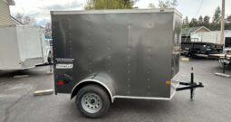 2026 Haulmark Passport Deluxe 5 x 8 Enclosed Trailer-2,990 GVW, 5’6″ Interior, V-Nose, Side Swing Door (PP58S2-D)-Gray