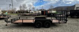 2026 BWISE 7×18-7,000 GVW Utility Trailer – Split Ramp Gate, Electric Brakes (UT-718) full