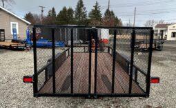 2026 BWISE 7×18-7,000 GVW Utility Trailer – Split Ramp Gate, Electric Brakes (UT-718) full