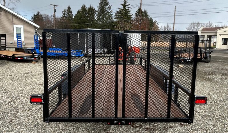 2026 BWISE 7×18-7,000 GVW Utility Trailer – Split Ramp Gate, Electric Brakes (UT-718) full