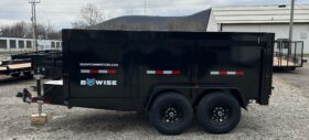 2026 BWISE/BRI-MAR 81.5″ x 12′ DUMP TRAILER-12,000 GVW, 44″ HIGH SIDED BARN DOORS, RAMPS & D-RINGS (DT712LP-LE-12-H)