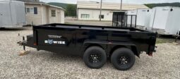 2026 BWISE / BRI-MAR 72″ x 12′ DUMP TRAILER-9,990 GVW COMBO GATE, RAMPS & D-RINGS (DT612LP-LE-10)