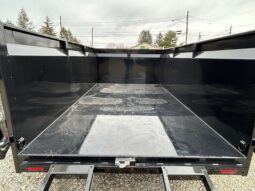 2026 BWISE / BRI-MAR 7×12 DUMP TRAILER-12,000 GVW, 44″ HIGH SIDED BARN DOORS, RAMPS & D-RINGS (DT712LP-LE-12-H) full