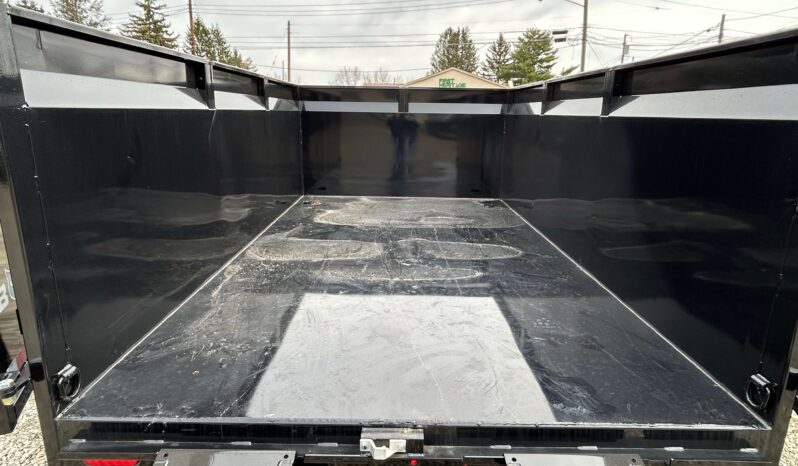 2026 BWISE / BRI-MAR 7×12 DUMP TRAILER-12,000 GVW, 44″ HIGH SIDED BARN DOORS, RAMPS & D-RINGS (DT712LP-LE-12-H) full