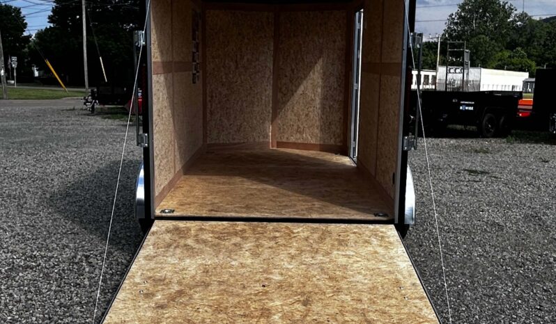 2026 Haulmark Passport Deluxe 7 x 12 Enclosed Cargo Trailer-7,000 GVW, 7′ Interior, V-Nose, Ramp Door (PP712T2-D)-Gray full