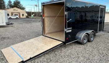 2025 HAULMARK PASSPORT DELUXE 7×16 ENCLOSED CARGO TRAILER-7,000 GVW, 6’6″ INTERIOR, V-NOSE, ELECTRIC BRAKES AND REAR RAMP DOOR(PP716T2-D) full