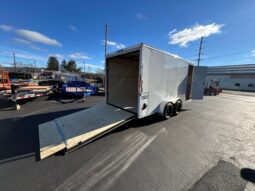 2026 HAULMARK PASSPORT DELUXE 7×16 ENCLOSED TRAILER-7k GVW-WHITE, 7′ INT, V-NOSE, ELECTRIC BRAKES AND RAMP DOOR (PP716T2-D) full